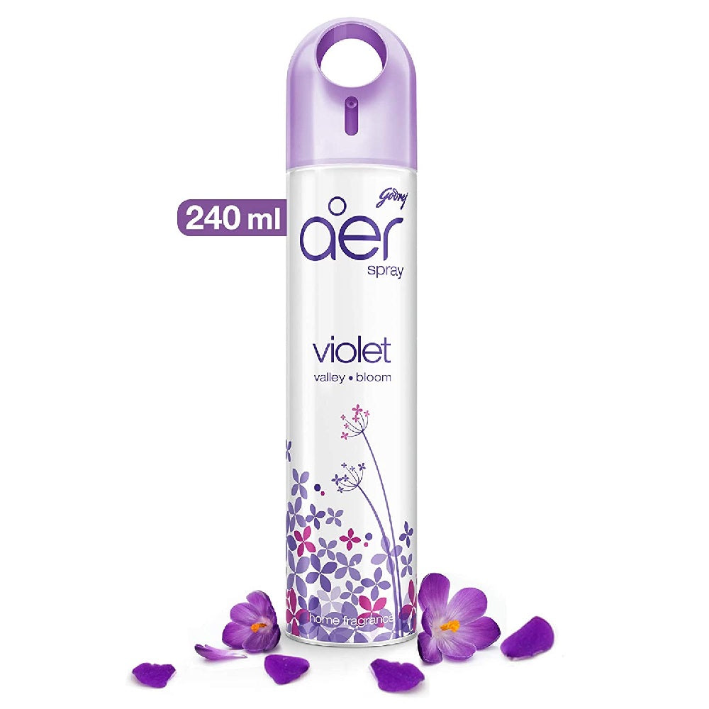 Godrej Aer Spray (Home) - Violet Valley Bloom - 240 ml