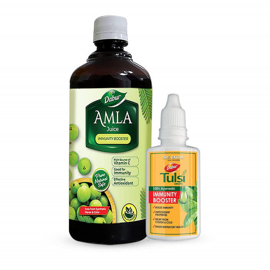 Dabur Amla Juice & Tulsi Drop - Combo pack