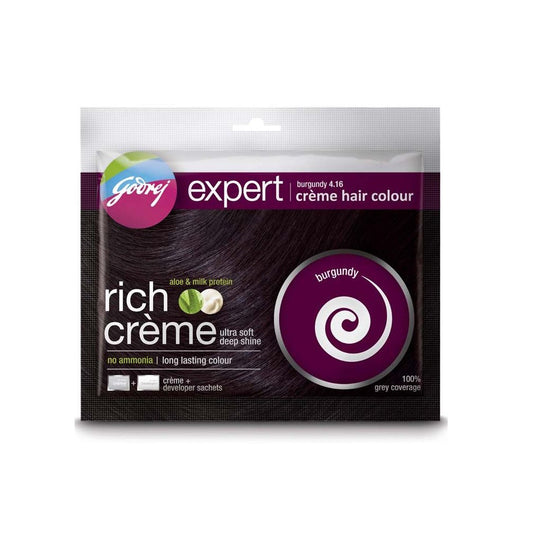 Godrej Expert rich Creme hair colour - Burgundy Sachet - 20 20ml