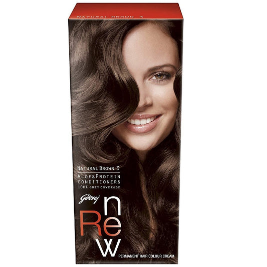 Godrej Renew Creme Hair Colour - Natural Brown