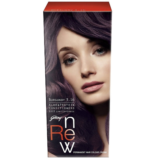 Godrej Renew Creme Hair Colour - Burgundy