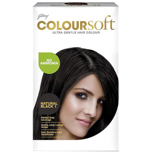 Godrej COLOURsoft Ultra Gentle Hair Colour - Natural Black  - 40 ml