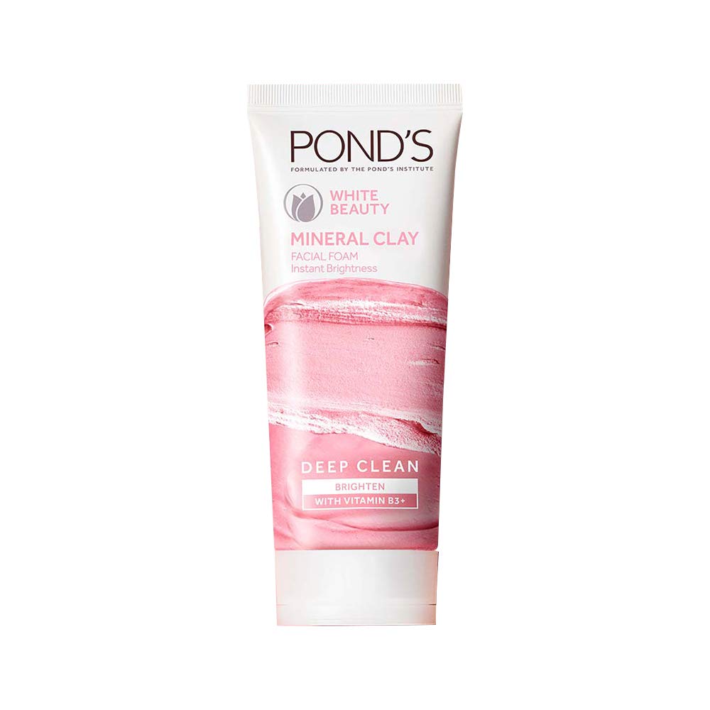 PONDS WHITE BEAUTY MINERAL CLAY FACE WASH FOAM