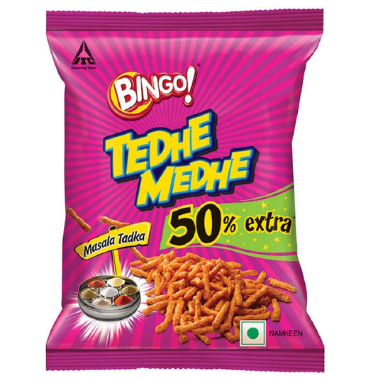 Bingo Tedhe Medhe - Masala Tadka  - 75 gm