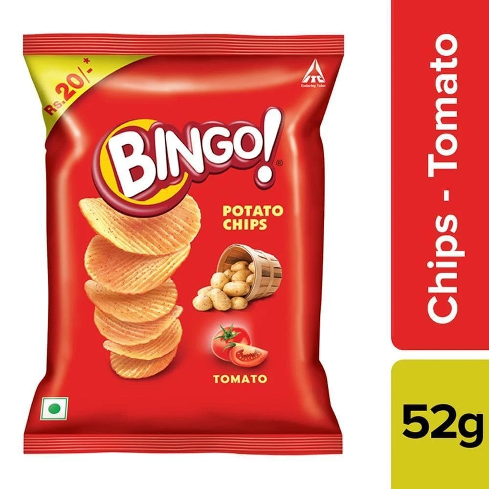 Bingo Potato Chips - Tomato - 52 gm